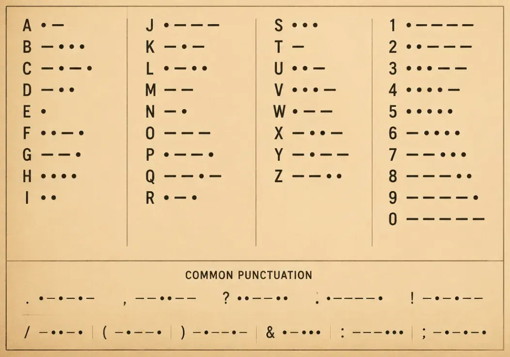 morse code alphabet